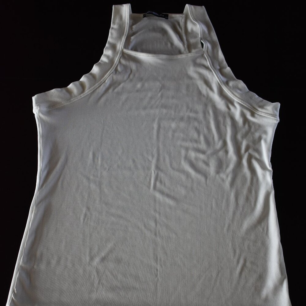 Incerun 2 pack Mens Ribbed Tank XXL White